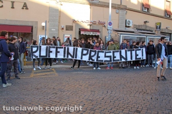 La manifestazione degli studenti