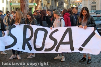 La manifestazione degli studenti