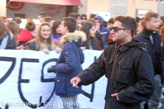 La manifestazione degli studenti