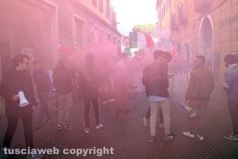 La manifestazione degli studenti