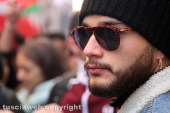 La manifestazione degli studenti