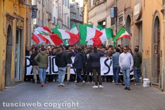 La manifestazione degli studenti