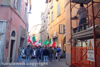 La manifestazione degli studenti