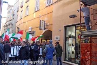 La manifestazione degli studenti