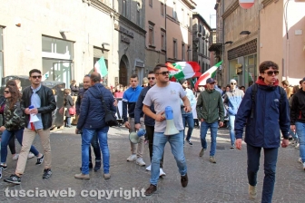 La manifestazione degli studenti
