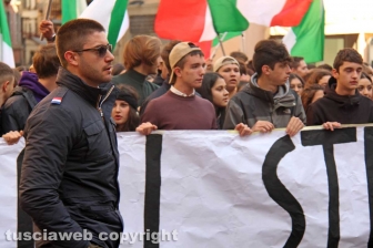 La manifestazione degli studenti
