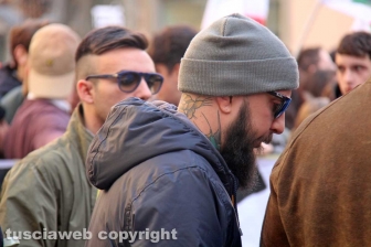 La manifestazione degli studenti