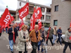 La manifestazione della Cgil a Civita Castellana
