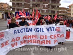 La manifestazione della Cgil a Civita Castellana