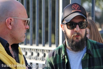 La manifestazione di Casapound a prato giardino