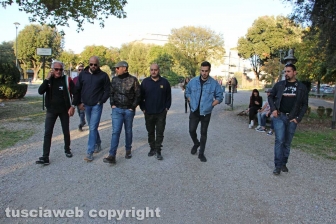 La manifestazione di Casapound a prato giardino