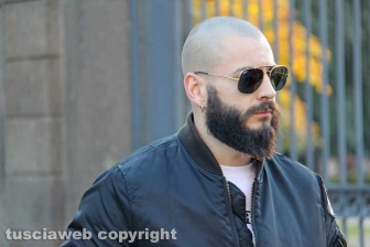 La manifestazione di Casapound a prato giardino
