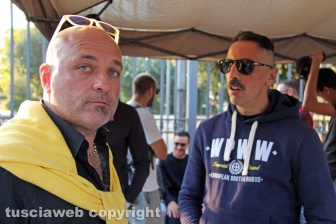 La manifestazione di Casapound a prato giardino