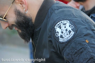 La manifestazione di Casapound a prato giardino