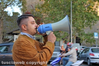 La manifestazione di Casapound a prato giardino