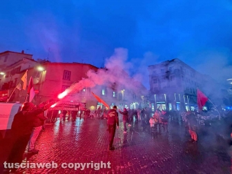 Viterbo - La manifestazione pro Palestina e contro il 41 bis