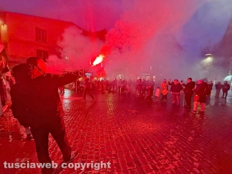 Viterbo - La manifestazione pro Palestina e contro il 41 bis