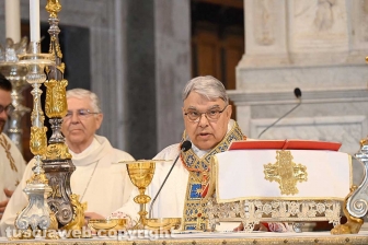 Viterbo - La messa solenne in onore della Madonna della Quercia - Il cardinale Marcello Semeraro
