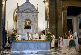 Viterbo - La messa solenne in onore della Madonna della Quercia