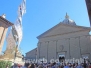 La messa solenne nella basilica di santa Rosa
