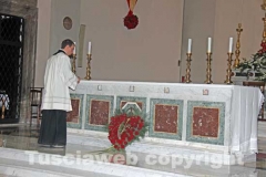 La messa solenne in onore di santa Rosa