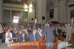 La messa solenne in onore di santa Rosa