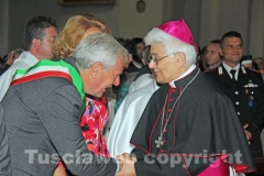 La messa solenne in onore di santa Rosa