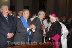 La messa solenne in onore di santa Rosa