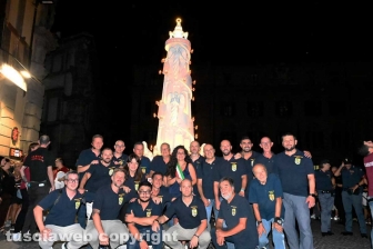 Santa Rosa - Minimacchina del centro storico - Il trasporto di Eterna - La sindaca Chiara Frontini