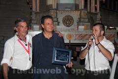 Il sindaco Marini con il capo dei minifacchini Pino Loddo
