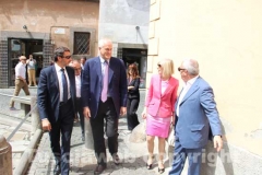 L\'arrivo della ministra Giannini