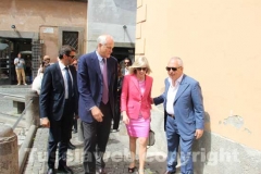 L\'arrivo della ministra Giannini
