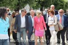 La ministra per le vie di Tuscania