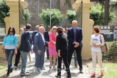 La ministra per le vie di Tuscania