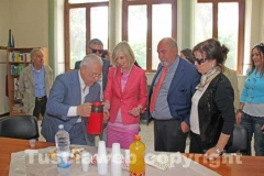 Pausa caffè per la ministra Giannini