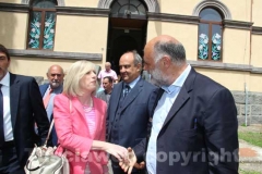 La ministra con il consigliere regionale Riccardo Valentini