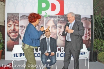 Festa democratica - La ministra Valeria Fedeli e Giuseppe Fioroni