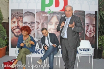 Festa democratica - La ministra Valeria Fedeli e Giuseppe Fioroni