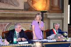 Viterbo - La ministra Stefania Giannini a palazzo dei Priori