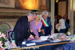 Viterbo - La ministra Stefania Giannini a palazzo dei Priori