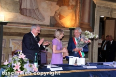 Viterbo - La ministra Stefania Giannini a palazzo dei Priori