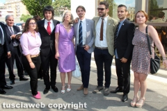 Viterbo - La ministra Stefania Giannini in visita all\'Unitus