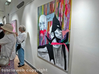 Viterbo - Unitus - La mostra "Artisti in opera"