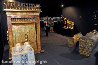 La mostra di Tutankhamon a piazza Fontana grande