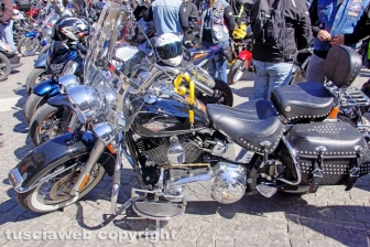 La motobenedizione in piazza San Lorenzo