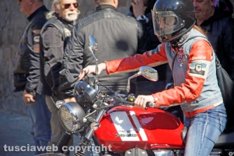 La motobenedizione in piazza San Lorenzo