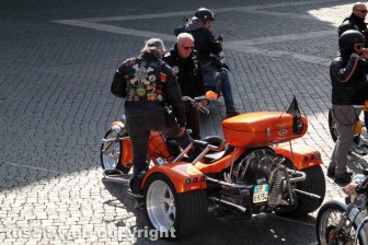 La Motobenedizione in piazza san Lorenzo