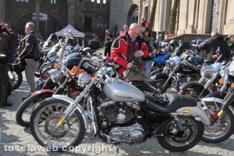 La Motobenedizione in piazza san Lorenzo