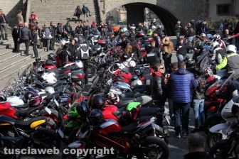 La Motobenedizione in piazza san Lorenzo