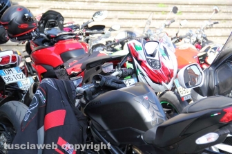 La Motobenedizione in piazza san Lorenzo